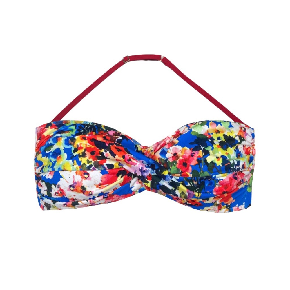 LA BLANCA Rushed Bandeau Halter Bikini top